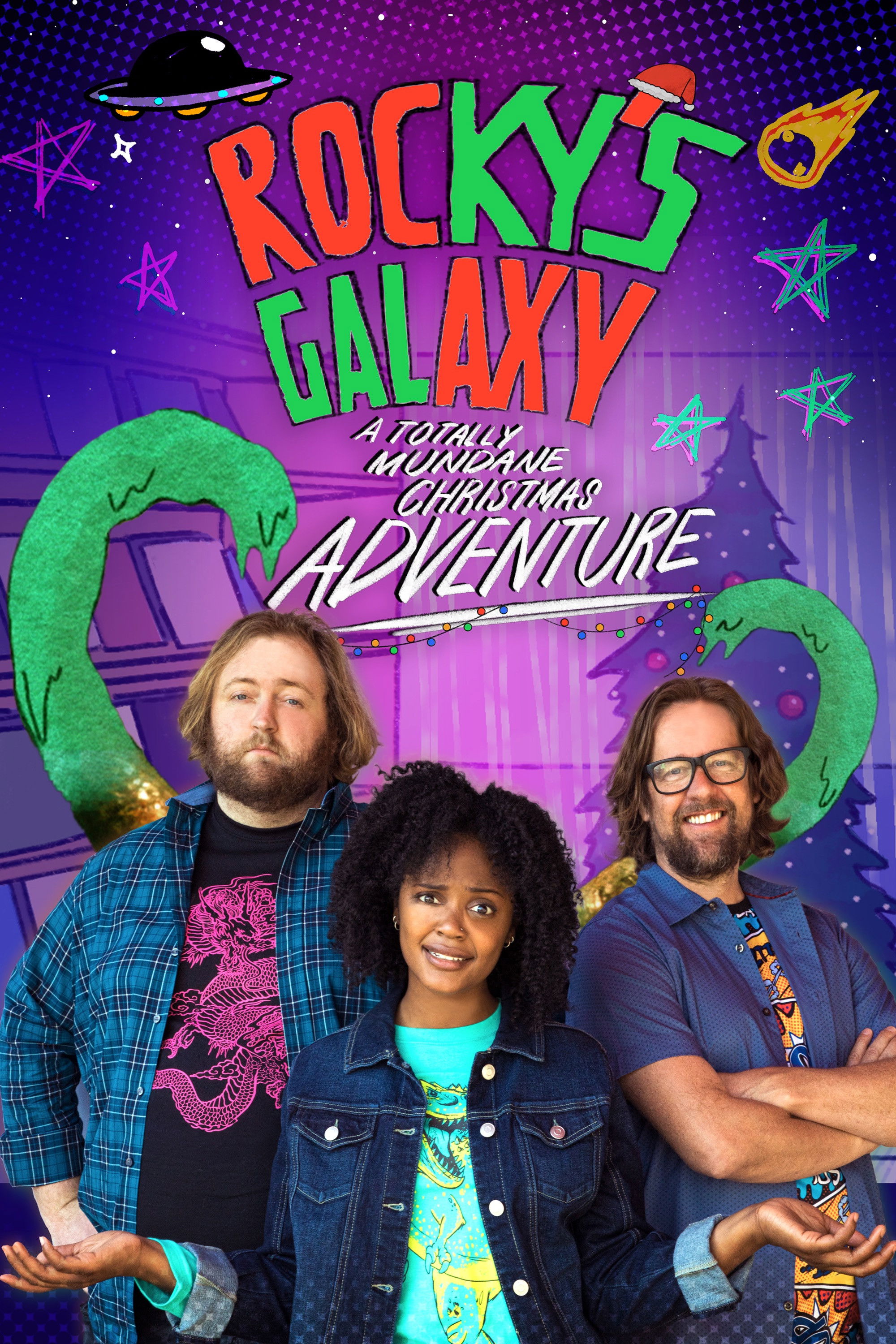 Rocky's Galaxy: A Totally Mundane Christmas Adventure Hindi Dubbed Movie Poster (2025)